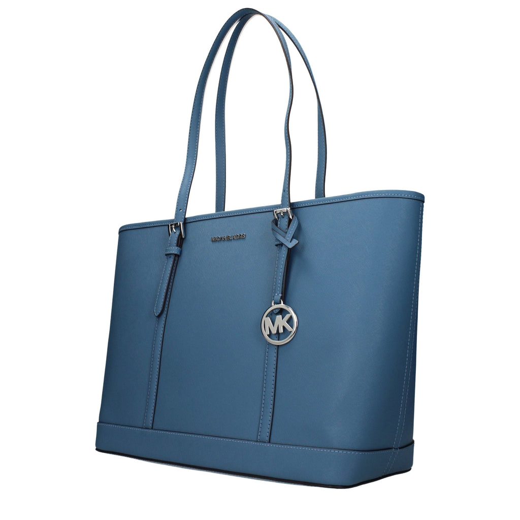 Michael Kors Blå Axelväska i Läder