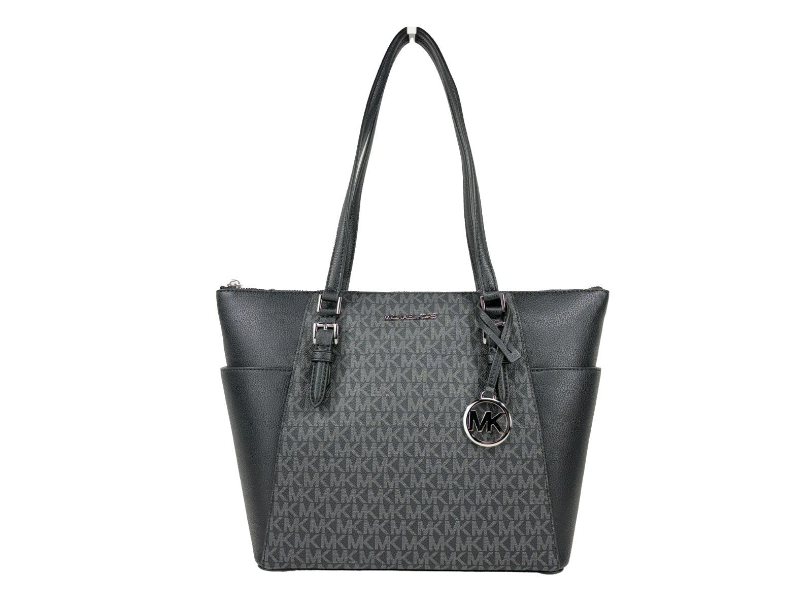 Michael Kors Charlotte Svart Saffiano Toteväska