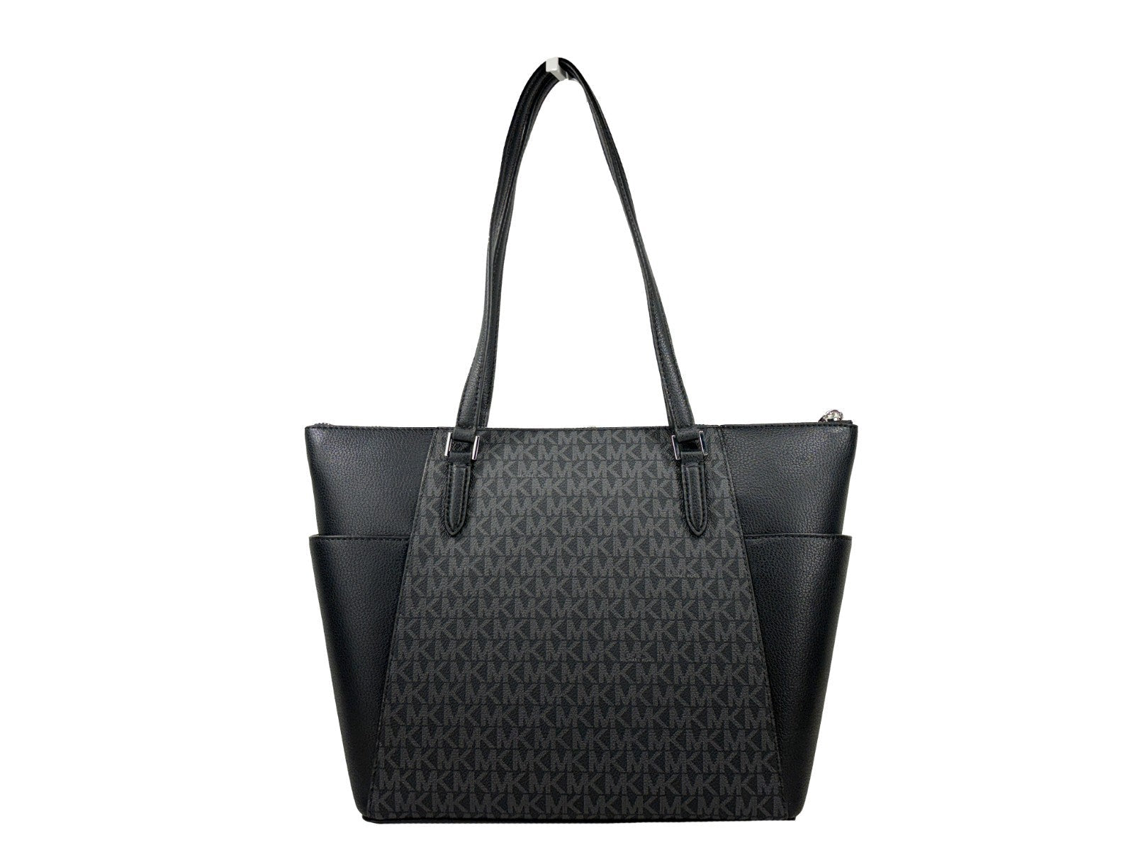 Michael Kors Charlotte Svart Saffiano Toteväska