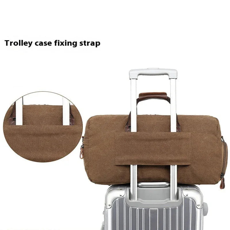 Stor crossbody‑reseväska
