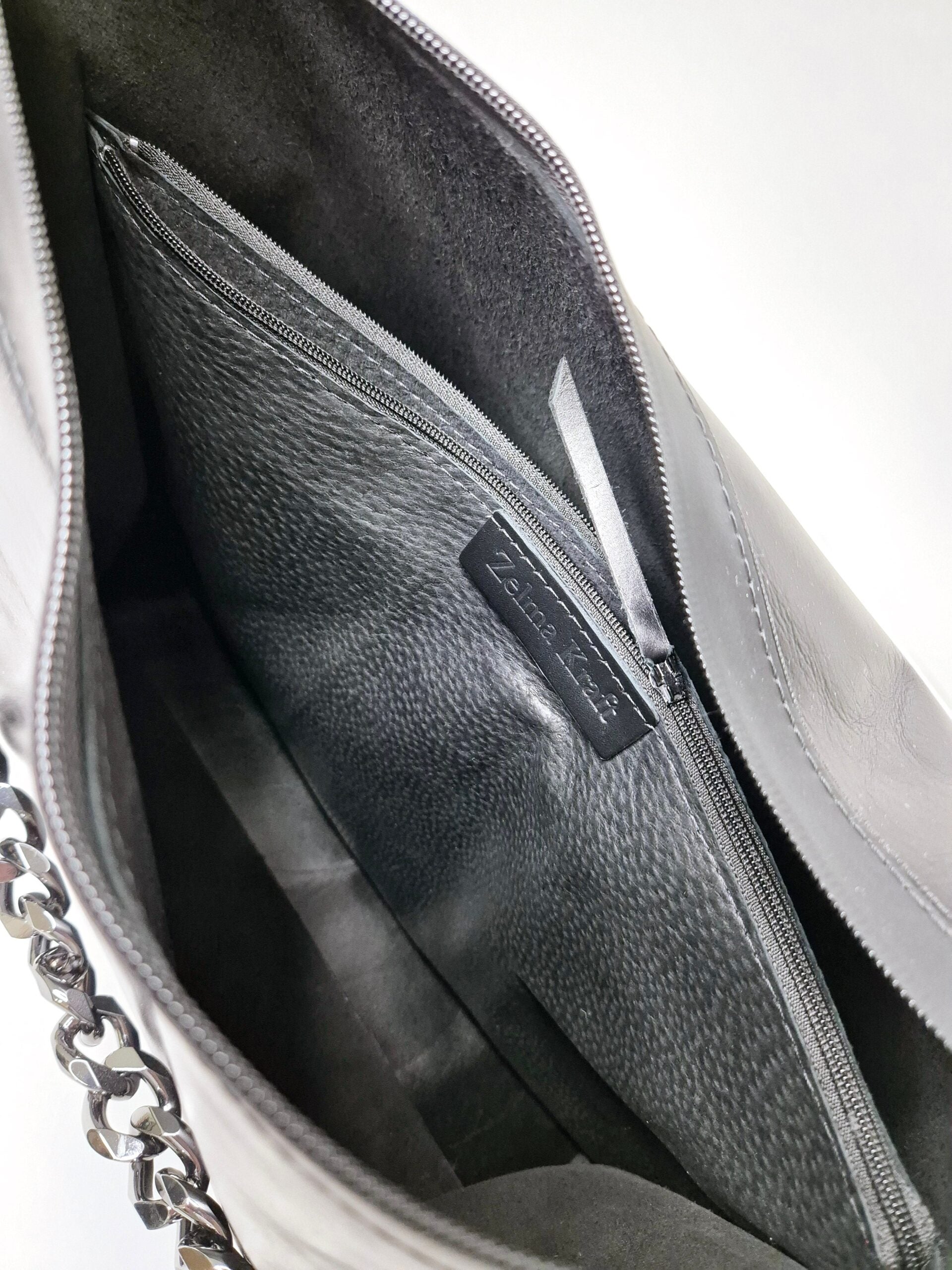 Zelma | Handgjord hobo bag i läder - Large
