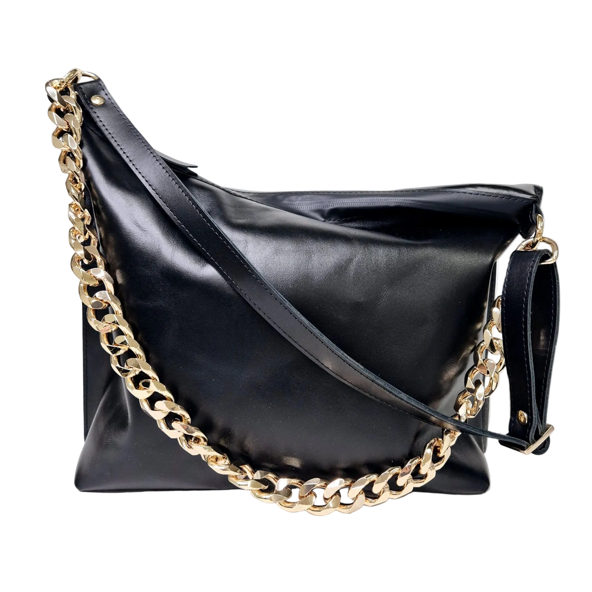 Zelma | Handgjord hobo bag i läder - Large
