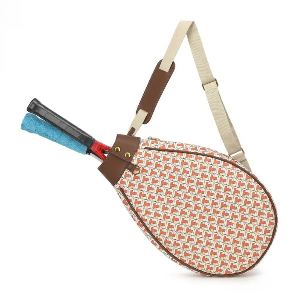 Rymlig crossbody‑racketväska för badminton och tennis