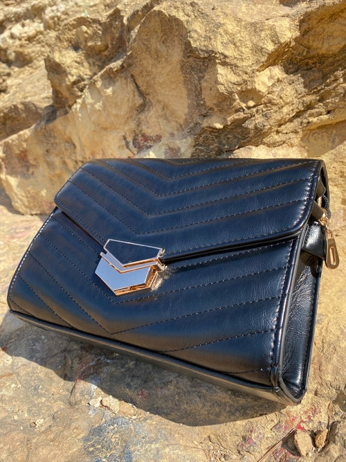 Quiltad crossbody‑väska