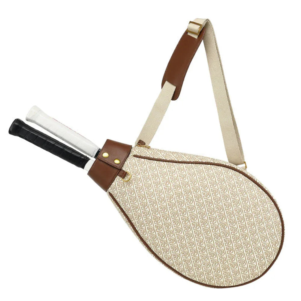Rymlig crossbody‑racketväska för badminton och tennis