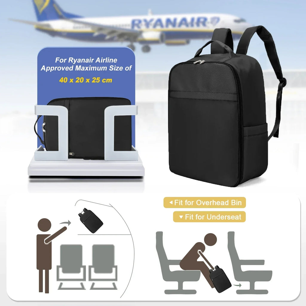 Cabin‑ryggsäck kompatibel med Ryanair
