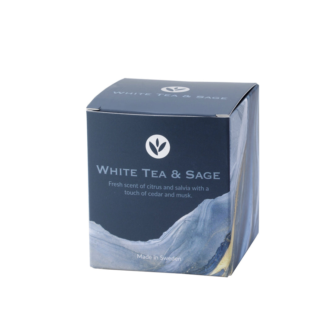 White Tea & Sage, Doftljus, 220 g