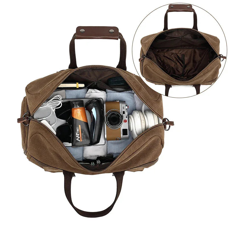 Stor crossbody‑reseväska