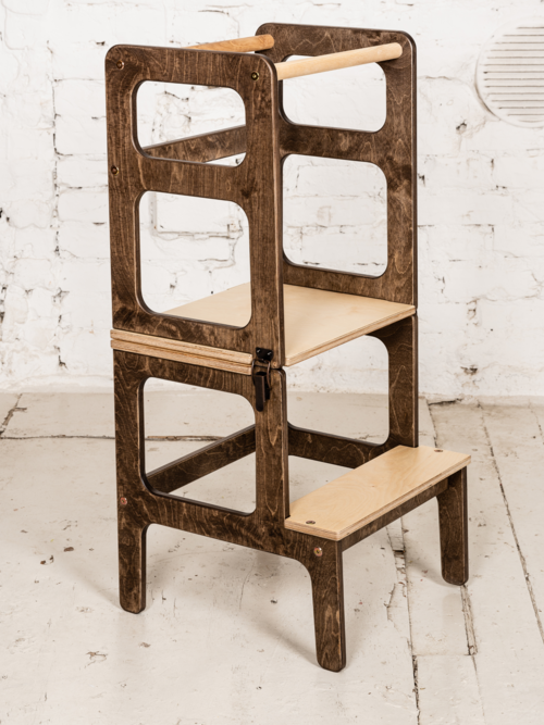 🍴 2‑i‑1 Brun Kitchen Helper/Bord