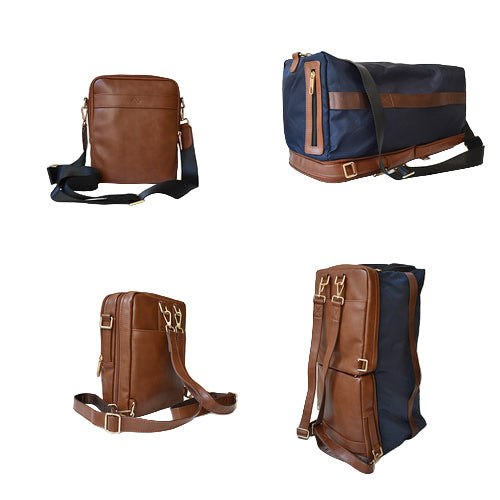 🎒 HOLIDAY 4‑i‑1 Konvertibel Crossbody‑, Duffel‑ och Ryggsäcksväska