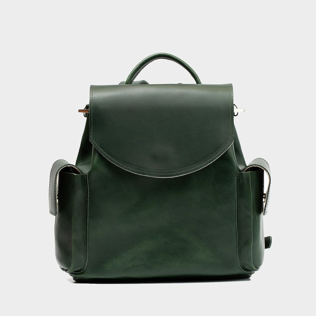 Chatelet Rucksack | Waldgrünes Leder