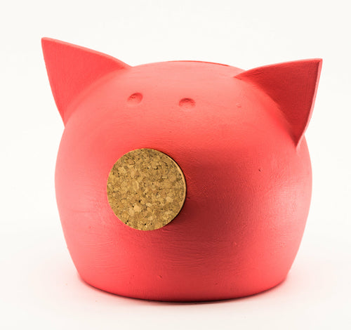 Handgjord keramisk spargris med griffeltavla – The Chalk Collection