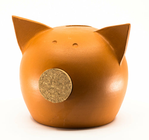 Handgjord keramisk spargris med griffeltavla – The Chalk Collection