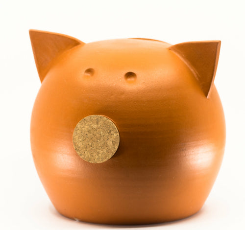 Handgjord keramisk spargris med griffeltavla – The Chalk Collection