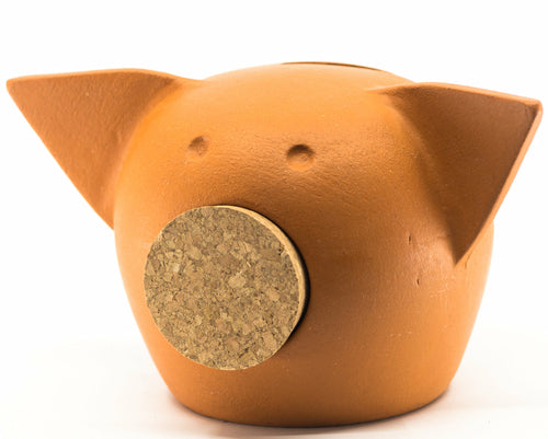 Handgjord keramisk spargris med griffeltavla – The Chalk Collection