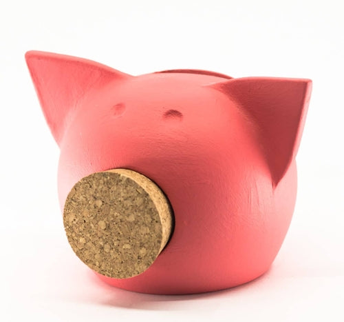 Handgjord keramisk spargris med griffeltavla – The Chalk Collection