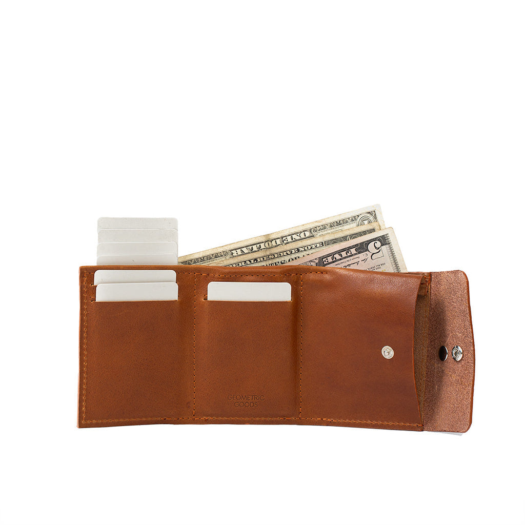 Leather Wallet for AirTag - Mini Trifold-0